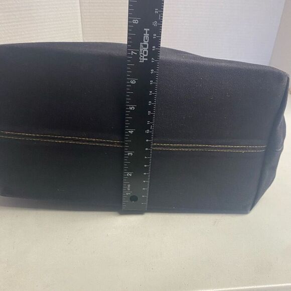 SAKS 5TH AVENUE Canvas Tote Bag Mustard 12.5X6.5X11.5 SEE DESCRIPTION - Picture 11 of 12